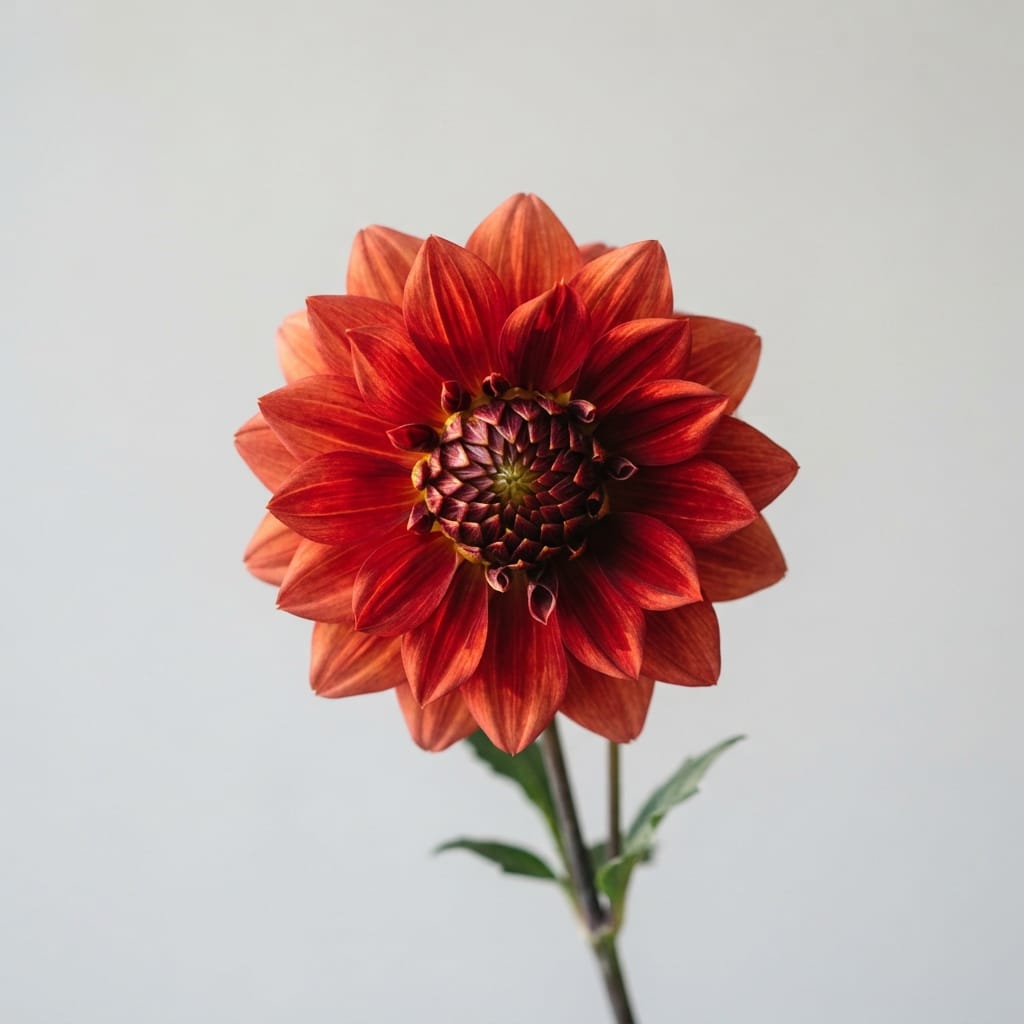 Dahlia Moonfire morning light